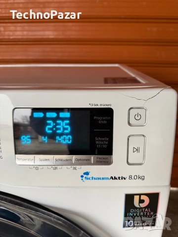 Пералня Samsung WW80J6400CW, снимка 6 - Перални - 53304666