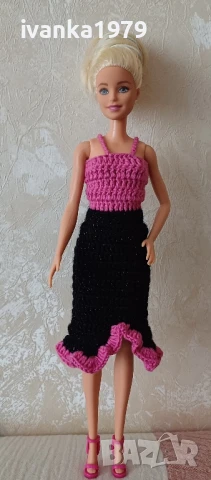 Дрехи за кукла Барби нови ръчно изработени , снимка 12 - Кукли - 50309093