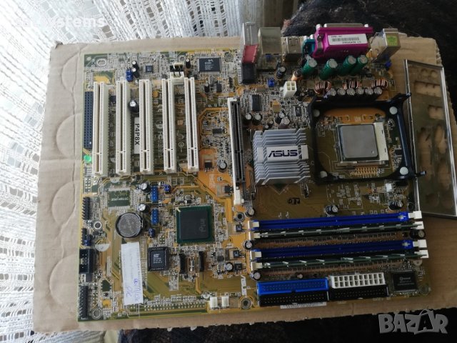 Дънна платка Asus P4P8X Socket 478 CPU+FAN+RAM, снимка 5 - Дънни платки - 42876345