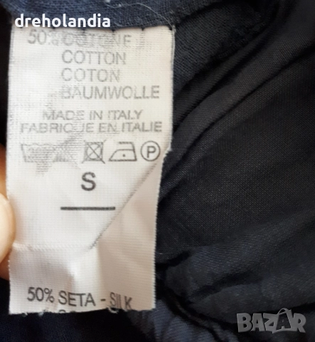 Синя копринена туника / рокля - S, снимка 3 - Туники - 51736126