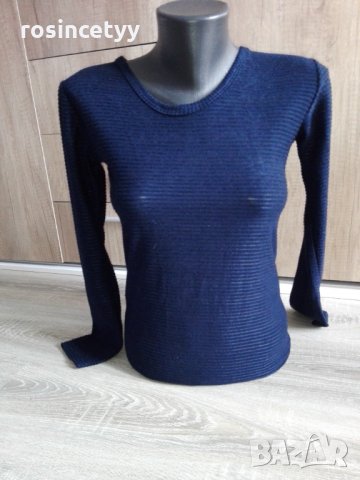 синя блузка, снимка 5 - Блузи с дълъг ръкав и пуловери - 23917136