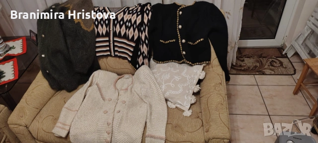 4 дамски пуловера/жилетки – втора употреба, много запазени (продавам поотделно)