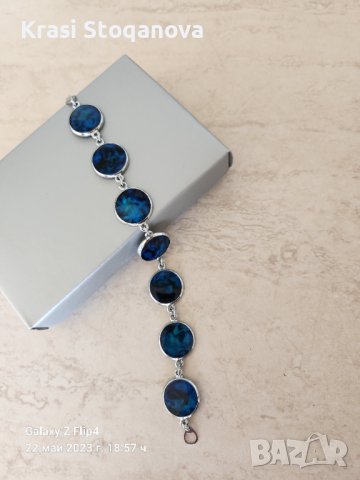 Дамска Гривна с Цветен Дизайн , снимка 4 - Гривни - 38976226