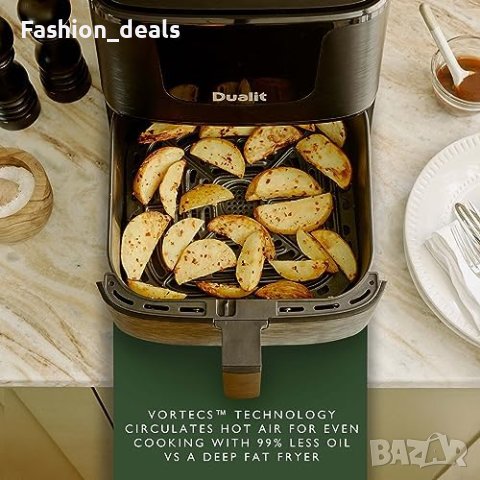 Нов Въздушен фритюрник Dualit 5,5L здравословно готвене Air Fryer кухня дом, снимка 9 - Фритюрници - 42522822