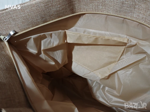 Нова голяма плажна чанта Бежова кафява, снимка 6 - Чанти - 51296949