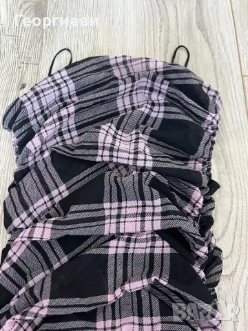 Рокля в розово и черно, снимка 7 - Рокли - 50016448