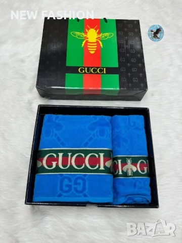 Памучни Хавлии -2бр с Кутия ✨ Gucci , снимка 3 - Хавлиени кърпи - 51169388