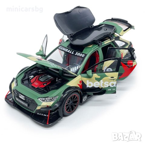 Метални колички: Audi RS6 Avant Gumball 3000 , снимка 11 - Колекции - 40651559