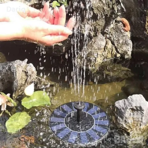 Соларен фонтан с три режима на разпръскване на водата, снимка 6 - Градински мебели, декорация  - 49910594