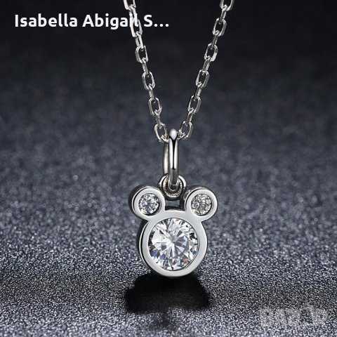 Сребърна верижка с бели цирконии, снимка 4 - Колиета, медальони, синджири - 31645030