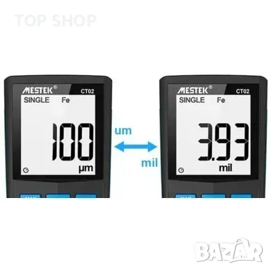 Mestek CT02 Цифров уред за измерване на дебелината на боята, снимка 3 - Гедорета - 48743745