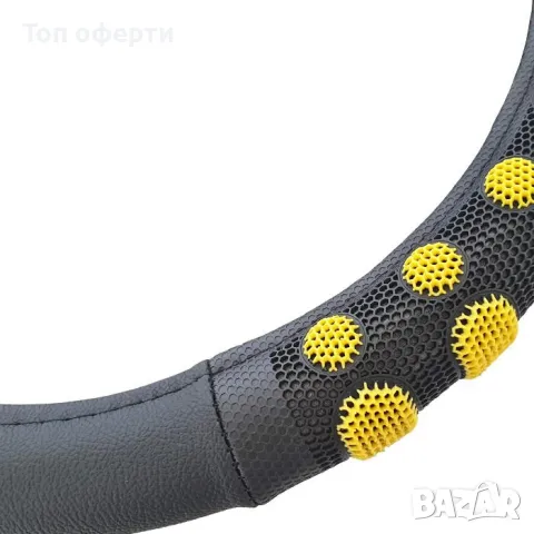 Калъф за волан - 1090 - 38cm - с жълто или синьо, снимка 2 - Аксесоари и консумативи - 48654110