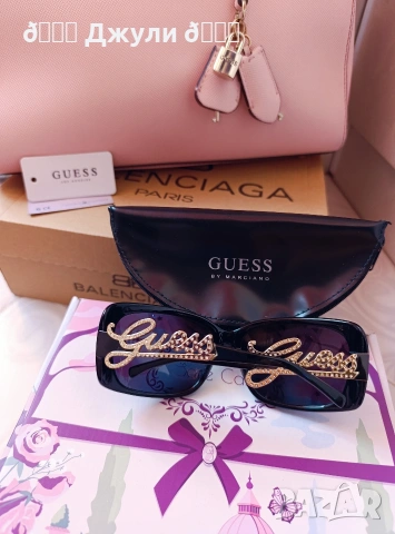 Ефектни слънчеви очила Guess с камъни, снимка 4 - Слънчеви и диоптрични очила - 53977249