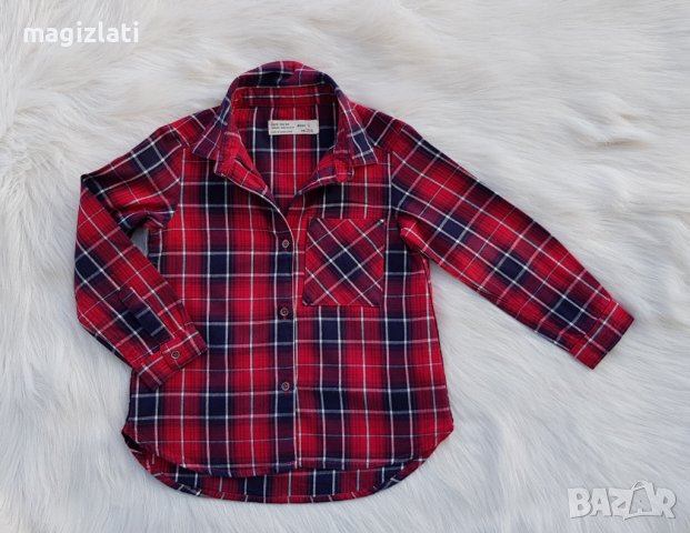 Карирана риза ZARA  3-4 години, снимка 3 - Детски ризи - 37883573