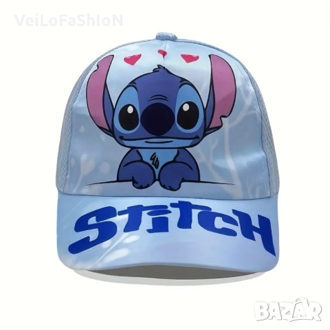 Нова детска шапка с козирка със Стич, различни вариант, снимка 3 - Шапки, шалове и ръкавици - 49811294