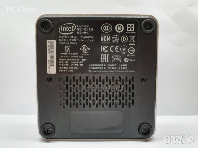 Мини Компютър Intel NUC | Intel core i3 4010U| D34010WYK, снимка 6 - Работни компютри - 40215820