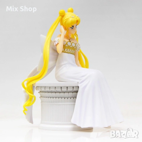 Нова Sailor Moon Eternal Ichibansho PVC статуя Princess Serenity Princess Collection 13 cm, снимка 5 - Колекции - 53884162