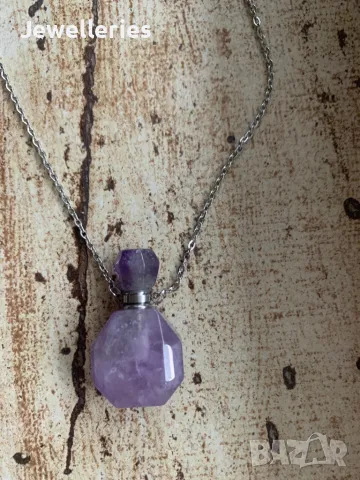 Клие “Perfume” от аметист, снимка 3 - Колиета, медальони, синджири - 48263677