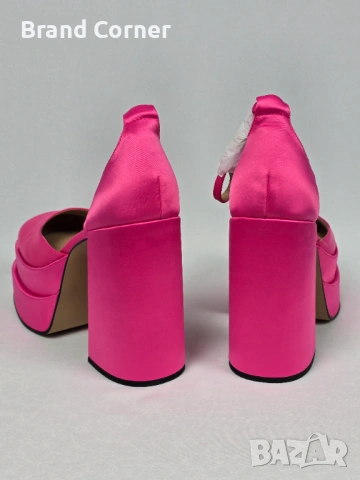 Нови Steve Madden Charlize сатенени платформи - №42, снимка 3 - Дамски обувки на ток - 54341403