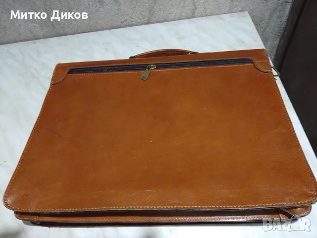 чанта естествена кожа през рамо и за ръка отлична а ключ 40х30х12см, снимка 7 - Чанти - 56182237