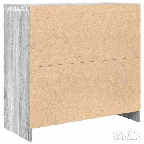 vidaXL Сайдборд, сив сонома, 80x35x76 см, инженерно дърво, снимка 8 - Бюфети - 56148391