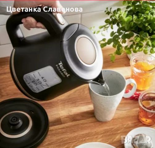 Електрическа кана Tefal Includeo KI533811, 1L, Черна, снимка 3 - Кани - 52467932