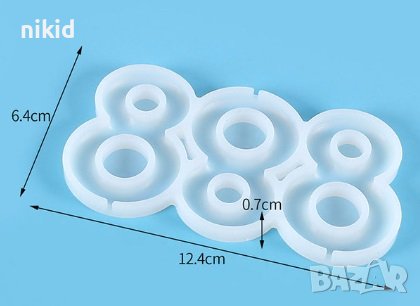 цифра 8 март силиконов молд топер форма близалки pops cakes Lollipop Pop Cake Попскейк фондан смола, снимка 3 - Форми - 42123305