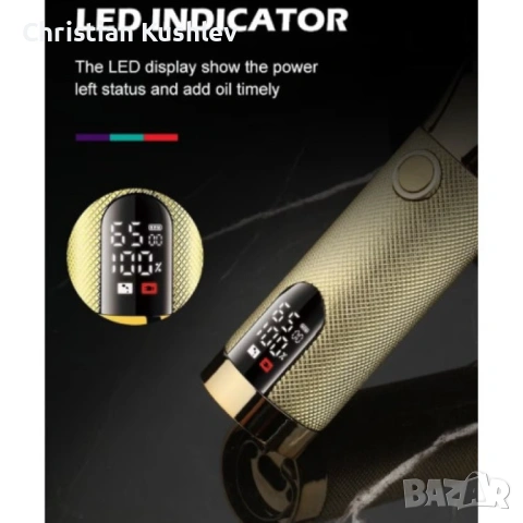 Професионална машинка за подстригване, контур на брада и тяло, автономност 180 мин., 6500 об./мин., снимка 3 - Фризьорски принадлежности - 53280190