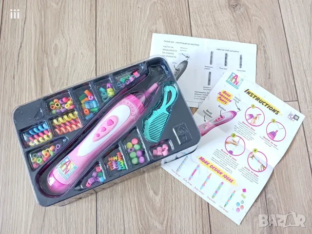 Прически с мъниста и светеща дъска за рисуване Premium Glow Pad, снимка 8 - Образователни игри - 55806130