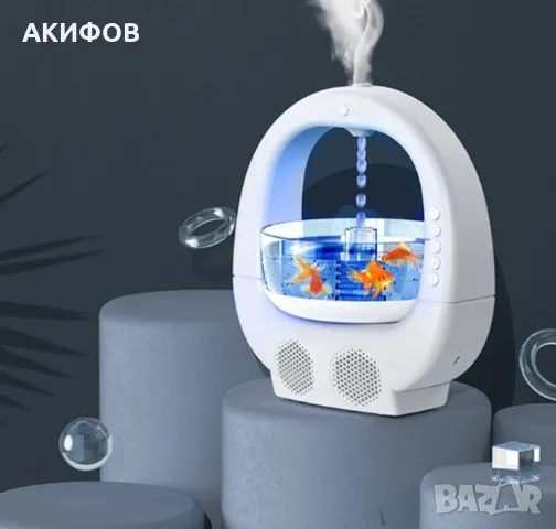 Антигравитационен овлажнител за въздух "Аквариум", с Bluetooth, снимка 5 - Овлажнители и пречистватели за въздух - 49321587