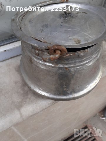 Старо медно ритуално менче с капак, снимка 4 - Декорация за дома - 32164044