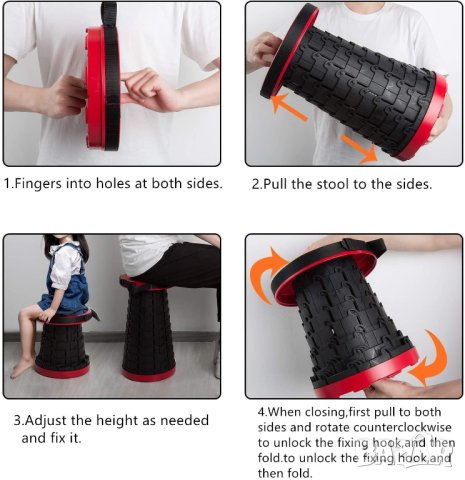 Сгъваемо столче / табуретка, снимка 6 - Къмпинг мебели - 42820694