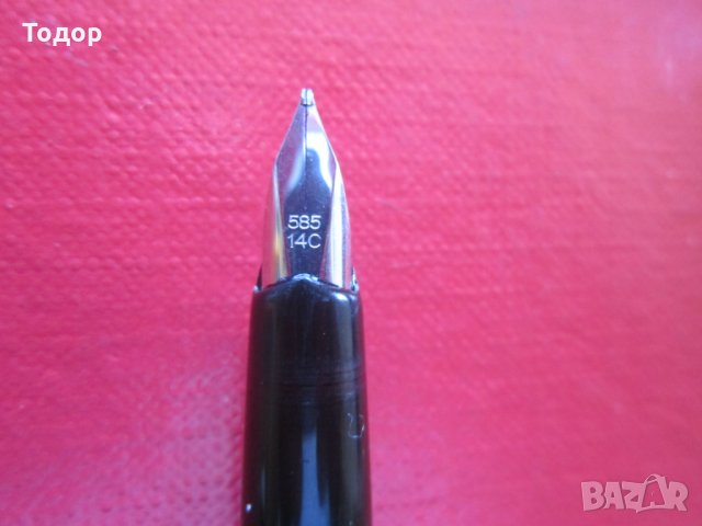 Писалка Pelikan писец перо бяло злато , снимка 3 - Колекции - 29758269