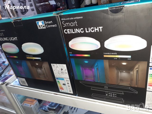 Умен плафон Smart ceiling light ,цветен плафон RGB , димируем LED плафон, снимка 7 - Лампи за таван - 38804066