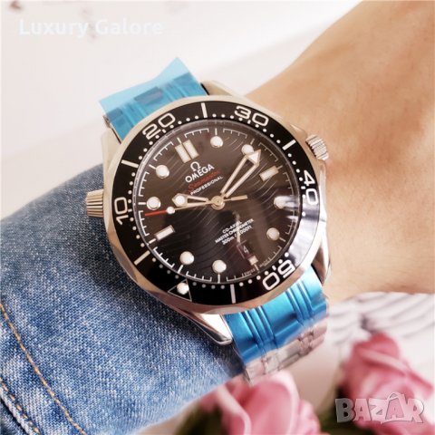 Мъжки часовник OMEGA Seamaster Diver 300M Master Co-Axial Black Dial с автоматичен механизъм, снимка 2 - Мъжки - 37995280