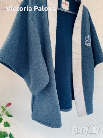 Комфортно топло худи-кимоно унисекс, снимка 6 - Блузи с дълъг ръкав и пуловери - 34509956