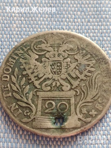 Сребърна монета 20 кройцера 1758г. Франц първи Свещена Римска империя 12235, снимка 7 - Нумизматика и бонистика - 42887110