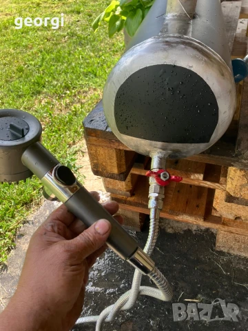 Соларен душ под налягане за къмпинг,off road, лов или риболов, снимка 7 - Къмпинг мебели - 50654134