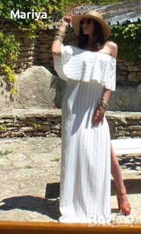 Дълга бяла рокля, снимка 2 - Рокли - 37673678
