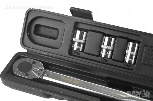 Динамометричен ключ 12 28 – 210 Nm + комплект вложки (17, 19, 21 мм), снимка 4 - Ключове - 40073570
