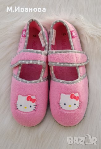 Детски пантофи  Hello Kitty №35, снимка 8 - Детски пантофи - 39471220