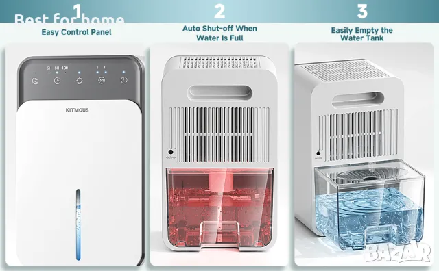 Изсушител, обезвлажнител за въздух KITMOUS, 1500 ml, снимка 10 - Други - 49020117