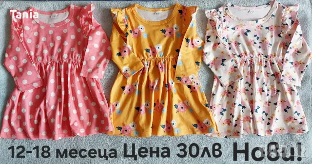 Лот роклички 12-18 месеца