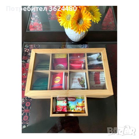 Луксозна кутия за съхранение на чай, снимка 4 - Други стоки за дома - 42500511