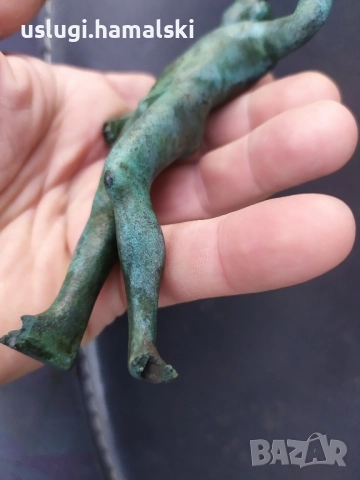 Бронзова статуетка/ фигура, снимка 11 - Антикварни и старинни предмети - 52484324