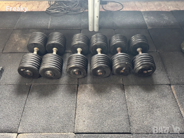 Тежки дъмбели 2х40кг, 2х44кг , 2х48кг , HEAVY DUTY DUMBBELLS, снимка 3 - Фитнес уреди - 52957769