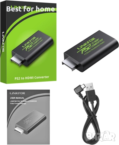 LiNKFOR PS2 към HDMI адаптер за Sony Playstation 2, снимка 8 - Аксесоари - 51581629