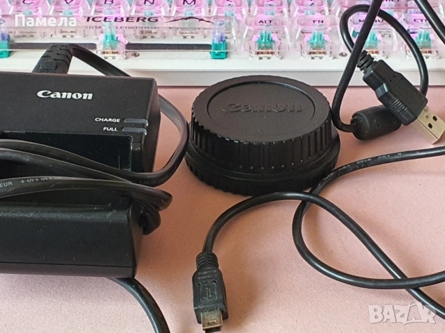 Canon EOS 1100D с китов обектив и аксесоари, снимка 9 - Фотоапарати - 53131450