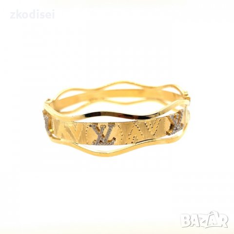 Нова златна гривна Louis Vuitton 13,64гр. диаметър:7,0см. 14кр. проба:585 модел:191-3