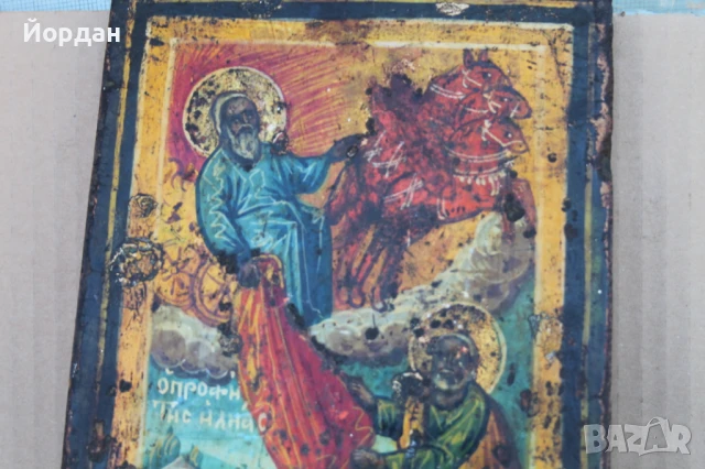 Стара Гръцка икона , снимка 10 - Икони - 50917991